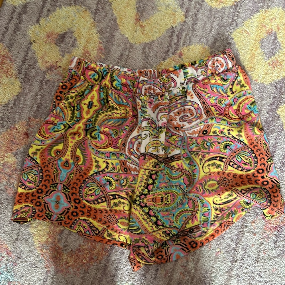 Colorful flowy shorts